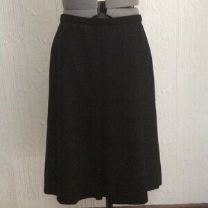 Vintage Les prairies de Paris A line black skirt
